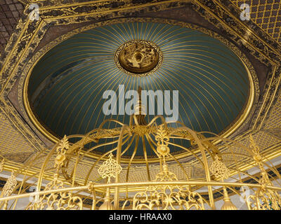 INTERIOR FEATURE OF CEILING OF FOUNTAIN,USED FOR RITUAL ABLUTIONS, SITUATED  OUTSIDE  HAGIA SOPHIA ISTANBUL TURKEY Stock Photo