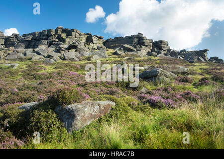 Stanage Edge in th UK Peak District National Park Stock Photo