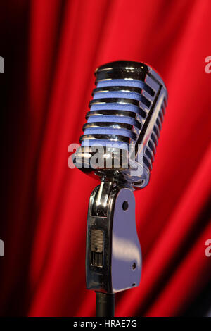 Vintage Microphone Stock Photo