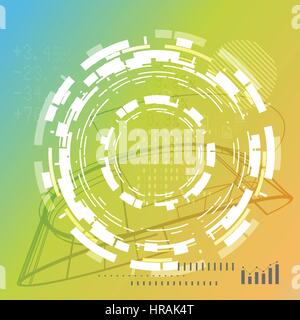 Abstract Technical Background Illustration as EPS 10 File Stock Vector