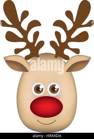 Reindeer cartoon design, Animal cute zoo life nature and fauna theme