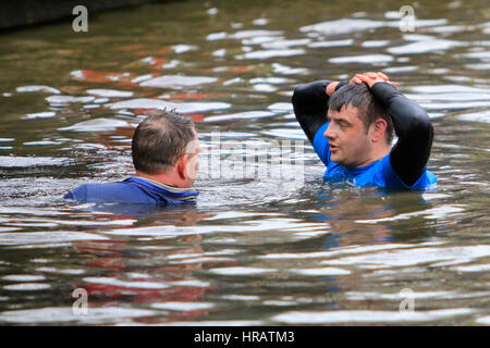 Ashbourne, UK. 28th Feb, 2017. Royal Shrovetide Football, Ashbourne, 28th February 2017. Credit: Richard Holmes/Alamy Live News Stock Photo