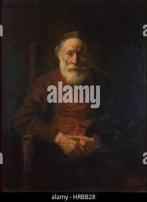Rembrandt Harmensz. van Rijn - Old Man with a Gold Chain Stock Photo ...