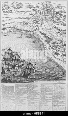 Siege de la Rochelle par louis XIII et Richelieu du 10 aout 1627 au 28 octobre 1628 planche 3 Jacques Callot 1592 1635 Stock Photo