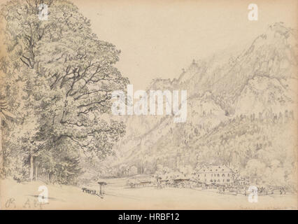 Rudolf von Alt Der Thalhof in Reichenau an der Rax 1884 Stock Photo