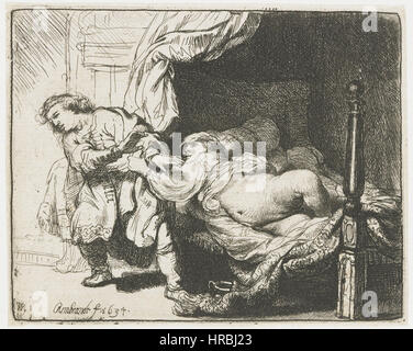 Rembrandt - Joseph and Potiphar's Wife - WGA19066 Stock Photo