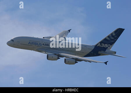 Airbus A380-800 - Farnborough Airshow Stock Photo