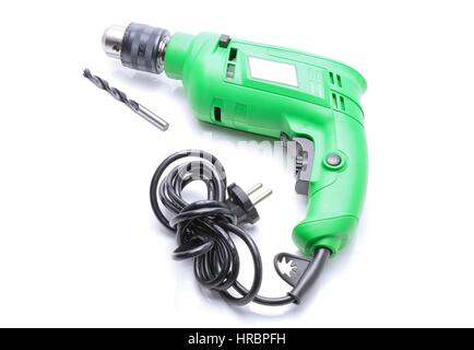 Electric hammer drill isolated on white background Stock Photo