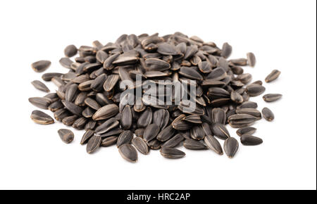 Sunflower seeds isolated on white background Stock Photo