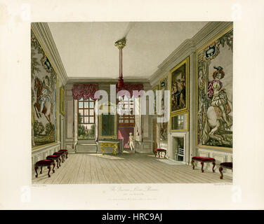 A drawing room at St. James's Palace during the reign of King George ...