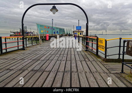 Southend Pier, The Longest Pier in the World, Southend-on-Sea, Essex, Britain Stock Photo