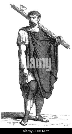 Roman Lictor Clothes Stock Photo