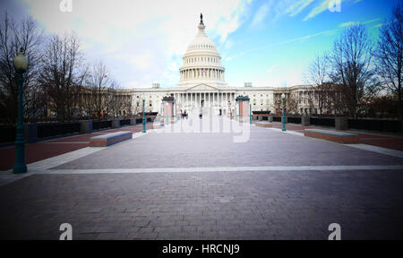 Washington DC, United States. February 2nd 2017 - Capitol Hill Building in Washington DC Stock Photo