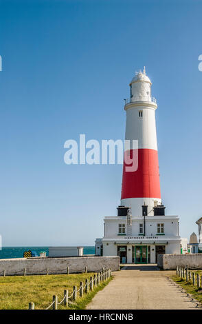Portland Bill Lighthouse at the Isle of Portland, Dorset, England, UK Stock Photo
