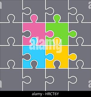 Background from puzzles Stock Vector