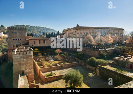 Patio De Machuca, Alhambra, Granada, Spain Stock Photo - Alamy