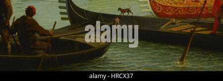 Canaletto - Bucentaur's return to the pier by the Palazzo Ducale - Google Art Project-x2-y2 Stock Photo