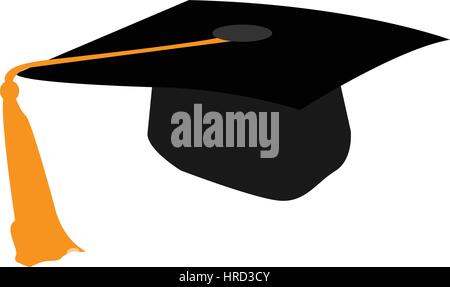 Isolated graduation hat Stock Vector