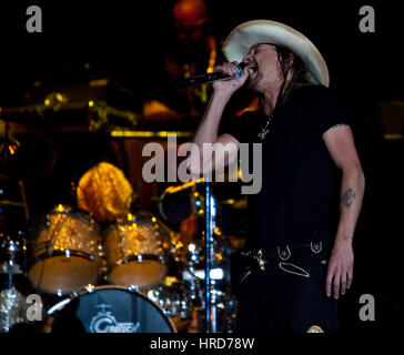 Kid Rock performs at the Stagecoach Country Music Festival in Indio, California, U.S.A on April 26, 2009. Stock Photo