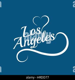 Made with love in Los Angeles Stock Vector