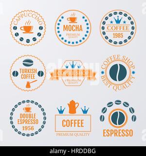 Vector illustration set of logos Stock Vector