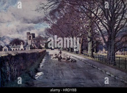 Crosthwaite Church, Keswick - The English Lakes - A. Heaton Cooper Stock Photo