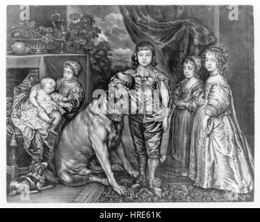 The Five Eldest Children of King Charles I by Alexander Browne Stock Photo