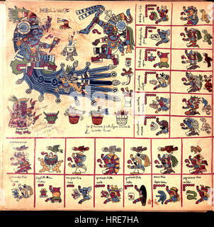 The Codex Borbonicus is an ancient Aztec manuscript created in the 16th ...