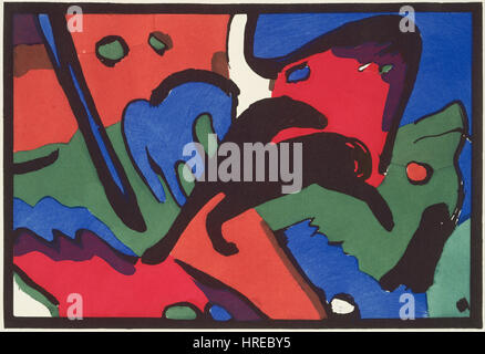 Franz Marc and Wassily Kandinsky, published by R. Piper & Co. - Der Blaue Reiter (The Blue Rider) - Google Art Project Stock Photo