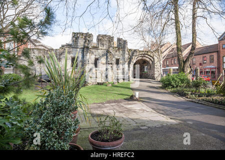 The ruins of the former St. Leonards hospital in the Museum Gardens at York,England,UK Stock Photo