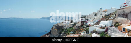 The beautiful Oia Village on Santorini island, Greece. Stock Photo