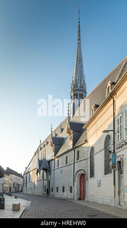 Exterior of Hotel-Dieu, Beaune, Burgundy, France Stock Photo