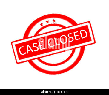 Stamp - Case Closed Stock Photo - Alamy