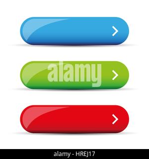 Empty web button vector Stock Vector