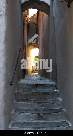 Norrow passage, Amalfi, Italy Stock Photo