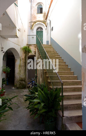 Staircase, Ravello, Amalfi Coast, Italy Stock Photo