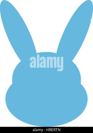 rabbit icon illustrated on a white background in vector Stock Vector