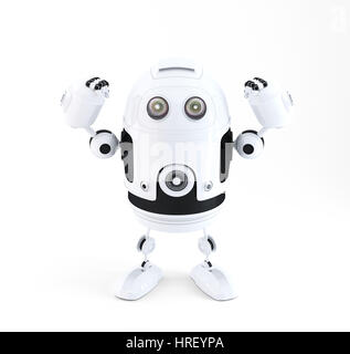 Powerful robot. Technology concept. Isolated Stock Photo