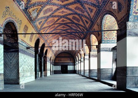 Upper Gallery of the c6th Hagia Sophia, Sancta Sophia or Aya Sofya Byzantine Church or Basilica Istanbul Turkey Stock Photo