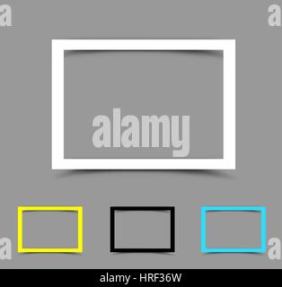 a4 paper frame horizontal Stock Vector