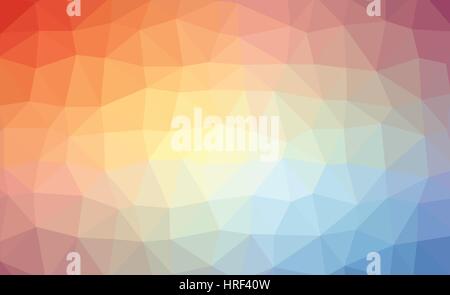 Abstract rainbow colorful lowploly of many triangles background for use in design. EPS10 vector Stock Vector