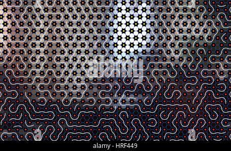Vector abstract maze pattern background with waves and curl. eps10 Stock Vector