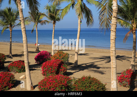 Shatti Al Qurum beach, in Muscat, capital of Oman Stock Photo