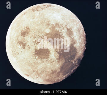 Apollo 11, Full Moon, 1969 Stock Photo