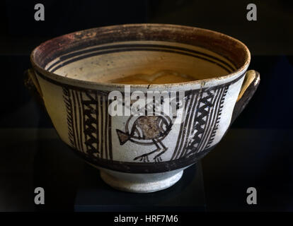 Ceramic with  decoration 8th - 6th Century BC Cyprus Stock Photo