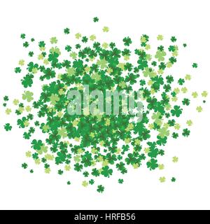St Patrick Day green vector splash Stock Vector