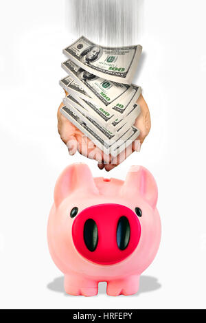 Make America great again by saving and making money. Stock Photo