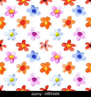 Simple floral seamless pattern with flowers for fabrics and cards and ...