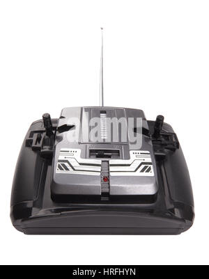 Radio remote control for toy car on white Stock Photo