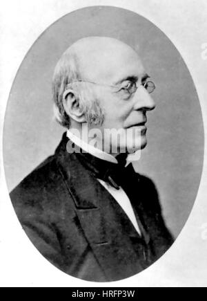 WILLIAM LLOYD GARRISON (1805-1879) American abolitionist, about 1850 Stock Photo